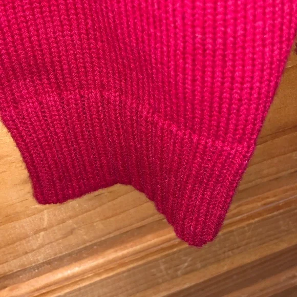 AUTHENTIC RALPH LAUREN CLASSIC RED BUTTON DOWN SWEATER SZ L - Picture 9 of 13